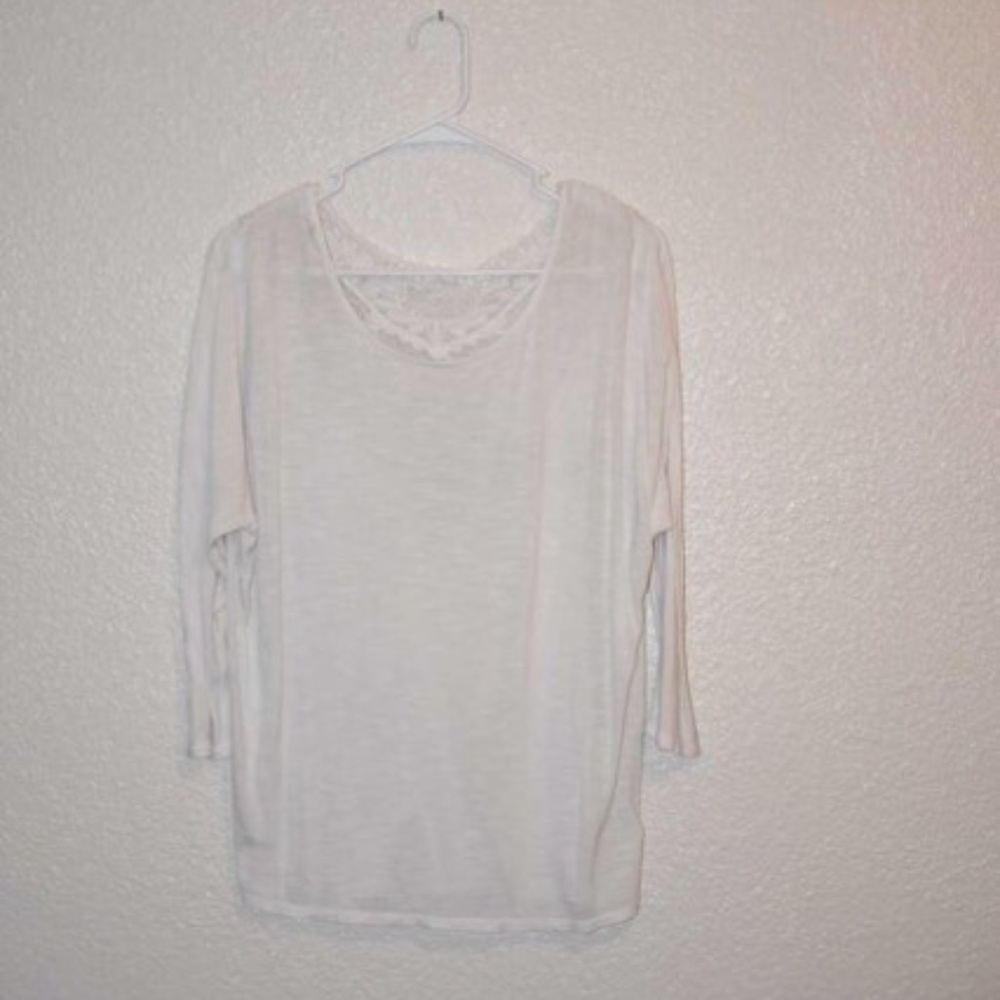 American Eagle Cream Blouse, Size M
